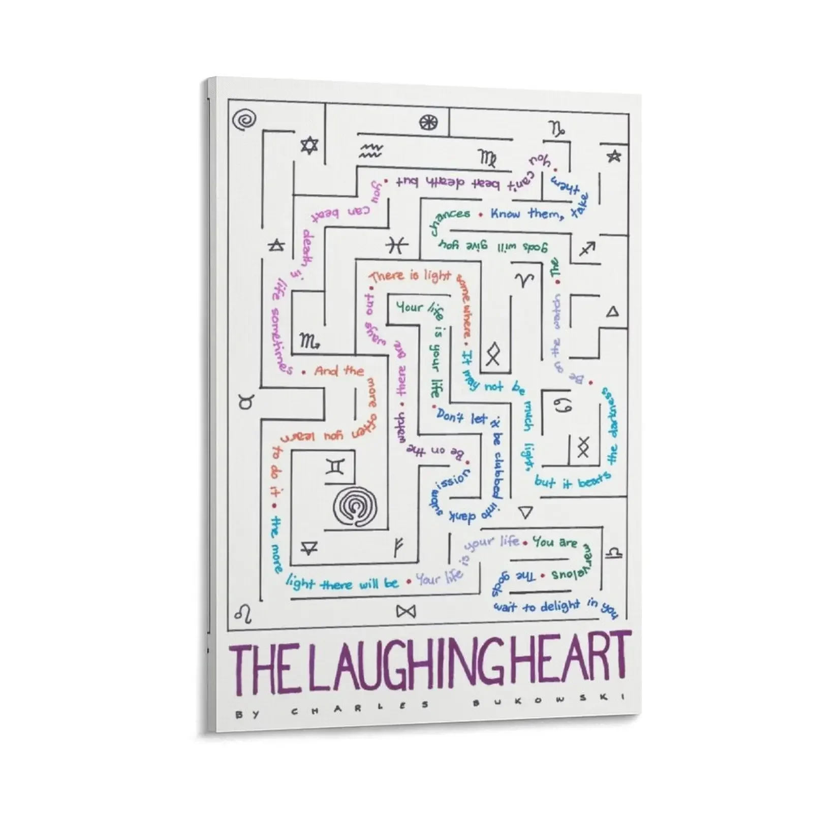 

The Laughing Heart Canvas Painting poster room decorations for girls decorative pictures for living room paintings wall decor