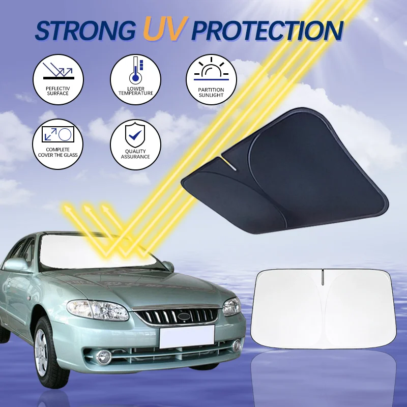 

Car Sun Visor Front Windshield Sunshade Heat Insulation Summer Auto Accessories For Kia RIO X 2JB 3 4