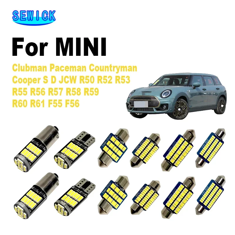 

Светодиодные лампы для интерьера светильник Набор для MINI Clubman Paceman Cooper Countryman S D JCW F55 F56 R50 R52 R53 R55 R56 R57 R58 R59 R60 R61