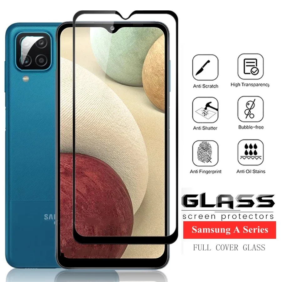 tempered glass for samsung galaxy a12 a51 a71 a34 a52 a22 a32 a12 a02s a21s a30 a31 a14 5G a54 glass A535G a 12 screen protector