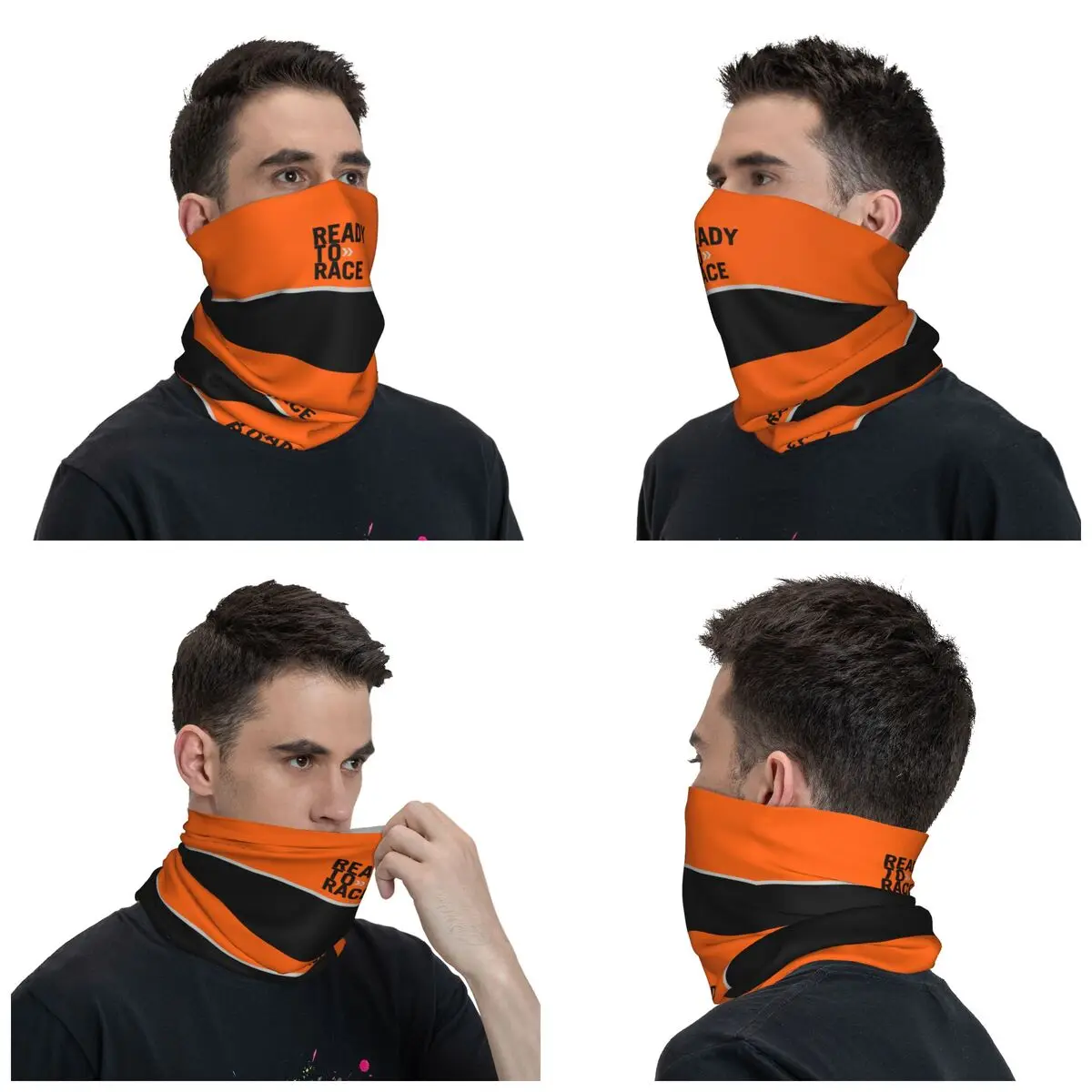 Motor Ready To Race Enduro Bandana Neck Gaiter Printed Wrap Scarf Multi-use Face Mask Fishing for Men Women Adult Washable