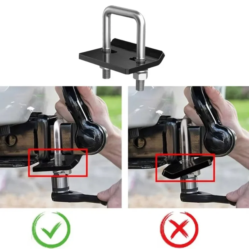 1Pc Anti-Wobble Hitch Stabilizer Clamp for Bike Trailer Cargo Tray Silent Riding