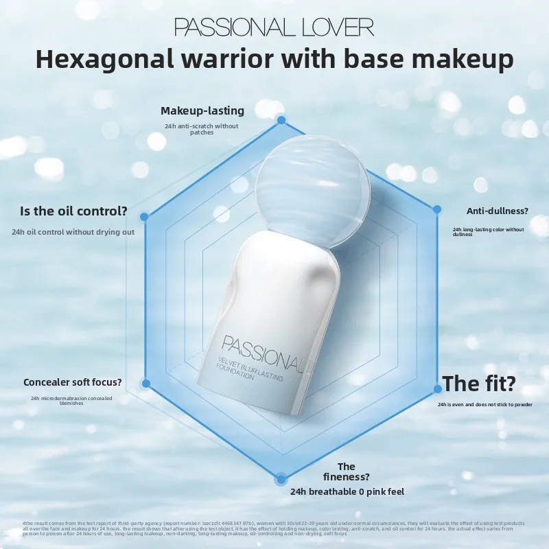 PL Liquid Foundation 4.0 สําหรับผิวมัน ติดทนนาน ลื่นแต่งหน้าคอนซีลเลอร์ควบคุมความมันผสมผสานผิวมัน Foundation