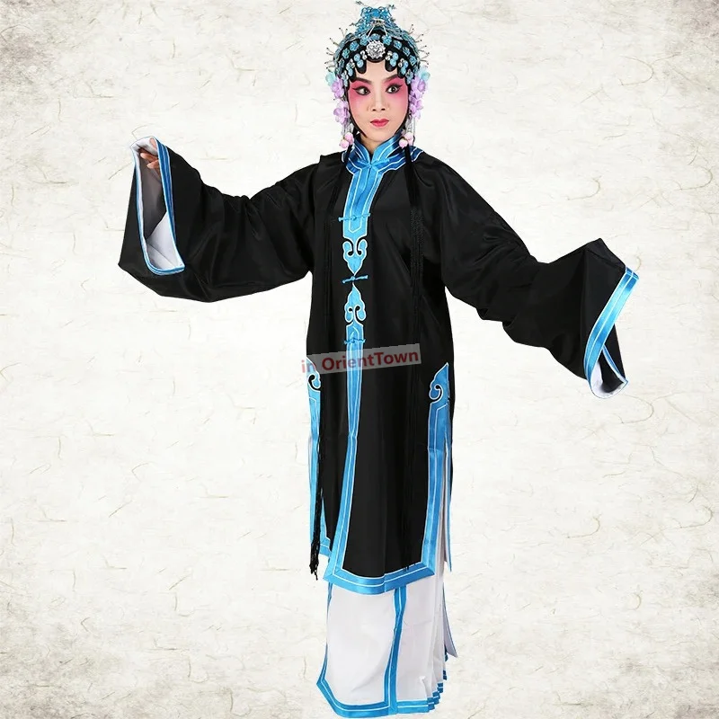 Płaszcz + Spódnica film telewizja opery występ stroje chińskie ludowe strój sceniczny karnawał opery pekińskiej ulepszony długi szata kostium