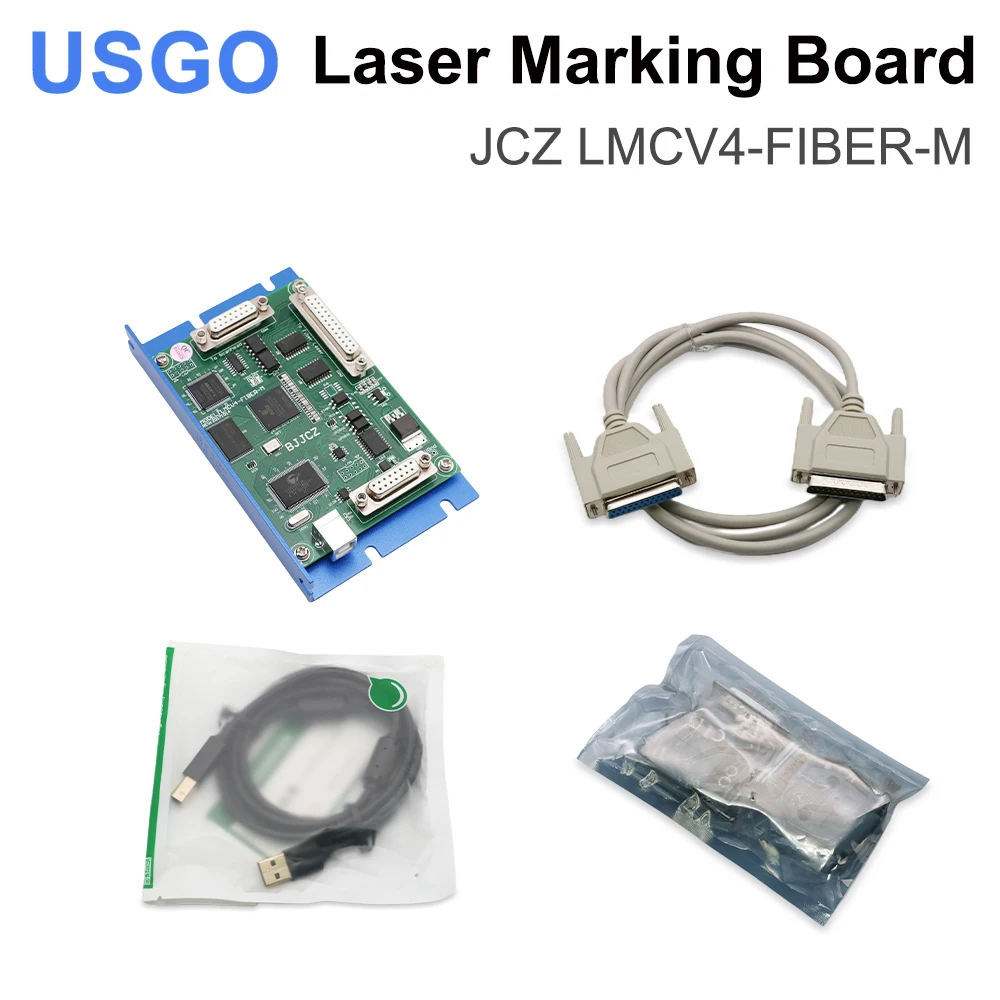 USGO BJJCZ LMCV4-FIBER-M Laser Marking Machine Controller Input Power DC5V 3A for 1064nm Fiber Marking Machine IPG Raycus MAX