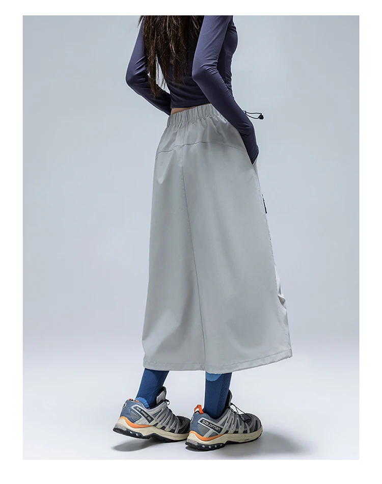 Wasserdichter & Schnelltrocknender A-Linien-Rock für Damen – Schlankmachendes Design mit Verstellbarem Saum für Herbstwanderungen & Outdoor-Sportarten – Detail 18