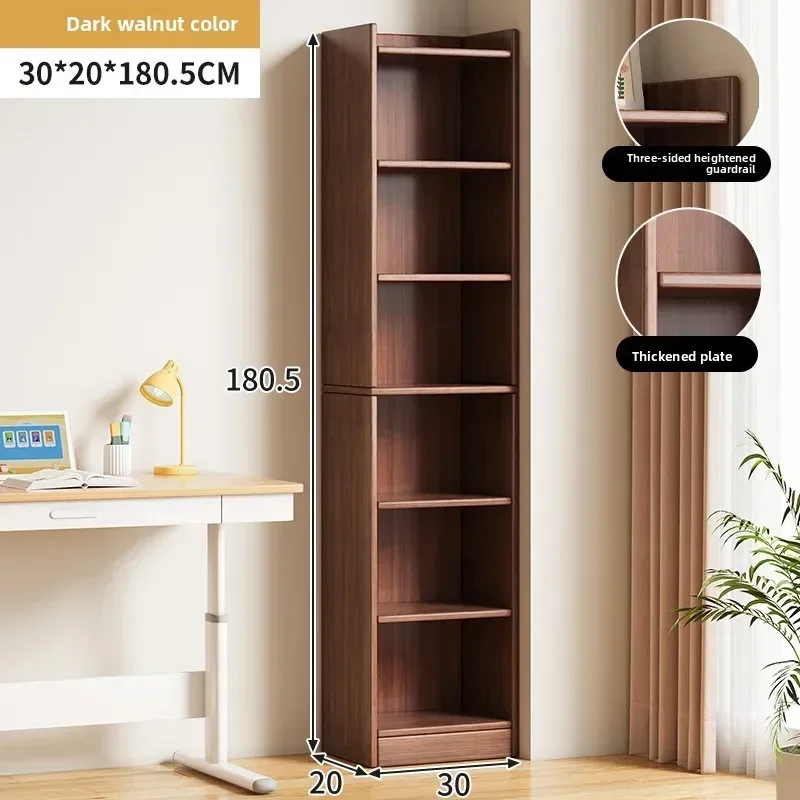 Modern Bookshelf Floor-to-ceiling Multi-layer Bookshelf Living Room Storage Storage Display Cabinet Narrow Storage Bookcase