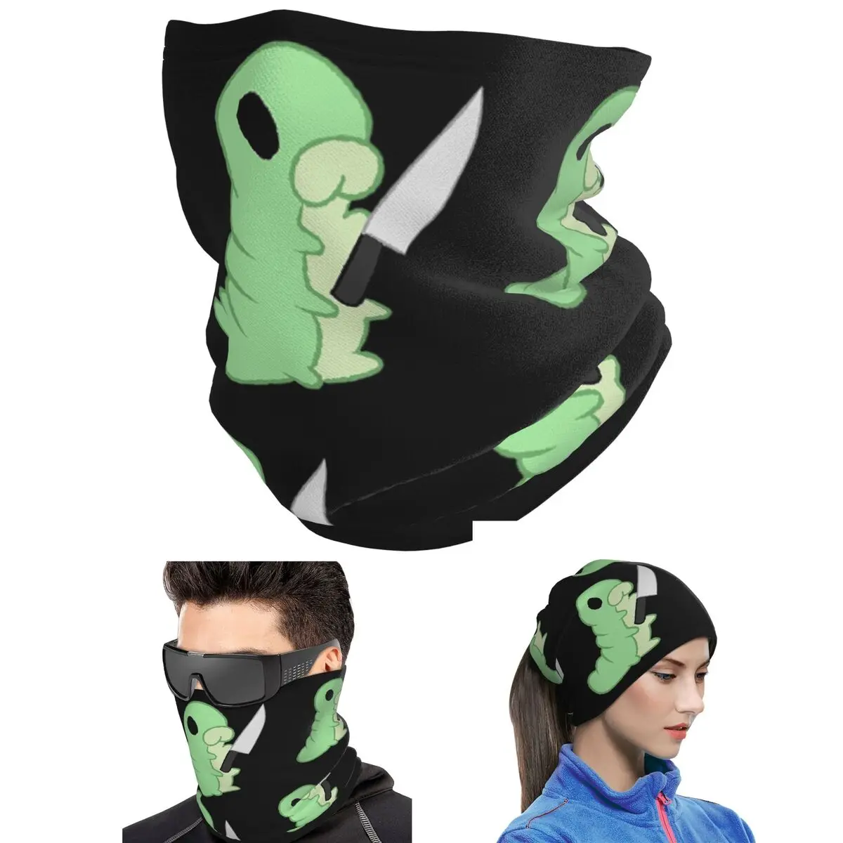 Hollow Knight Grub With A Knife Bandana Neck Cover Printed Wrap Mask Scarf Multi-use Face Mask Unisex Adult All Season