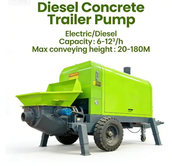 

YG Customized OEM Concrete Pumps Convenient Movement Concrete Delivery Pumps Small Occupation Are Stationary Concrete Pumps Work