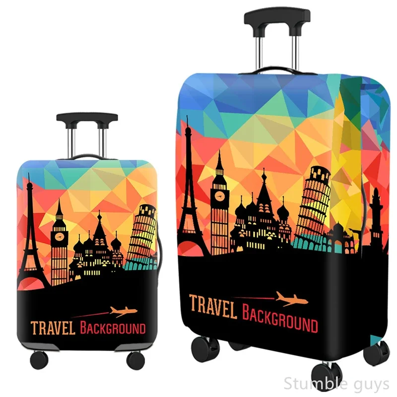 

Stretchy Protective Luggage Cover Washable Durable Suitcase Protector Ideal Travel Accessory Vacation Fits Trolley Luggage