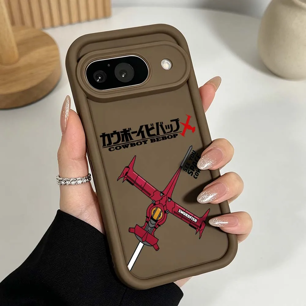Cowboy Bebop Anime Phone Case For Google Pixel 10 9 8 7 9a 8a 7a Pro XL Eye Ladder Silicone Cover view 5