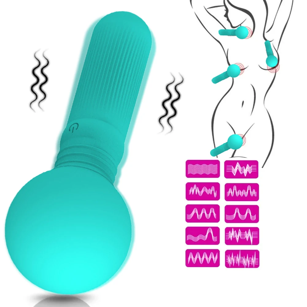 Bohlam lampu Mini AV tongkat Vibrator mainan seks untuk wanita Anal klitoris Stimulator AV Stick Dildo Vibrator Masturbator wanita Sexshop