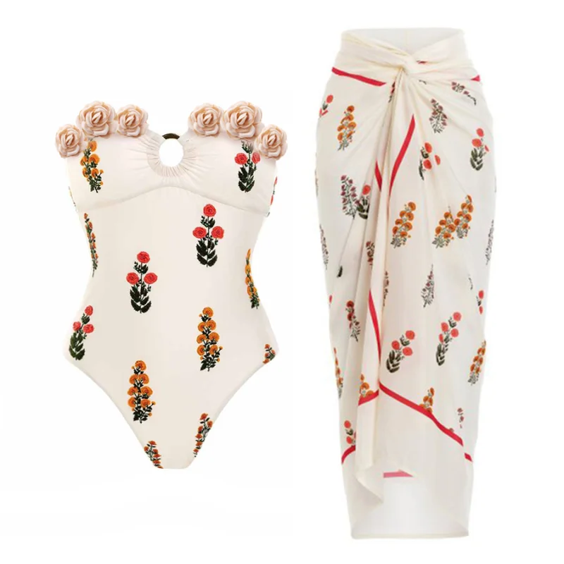 

Цельный купальник ручной работы для похудения, женский праздничный комплект с цветочным принтом, купальник для серфинга с фиксированной накладкой на грудь, без све, чистый цвет, полиэстер