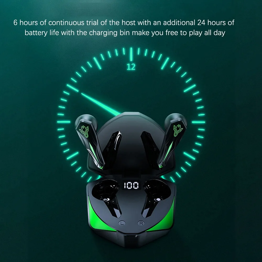 Bezprzewodowy zestaw słuchawkowy Bluetooth inteligentna redukcja szumów HD Call TWS 5.1 bezprzewodowy zestaw słuchawkowy fajny słuchawki Bluetooth oświetleniowy