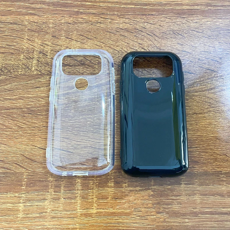 Für Unihertz Jelly Max Weiche TPU Telefon Fall für UNIHERTZ JELLY MAX Schwarz Transparente Abdeckung Anti Scratch Schutzhülle Zurück Shell