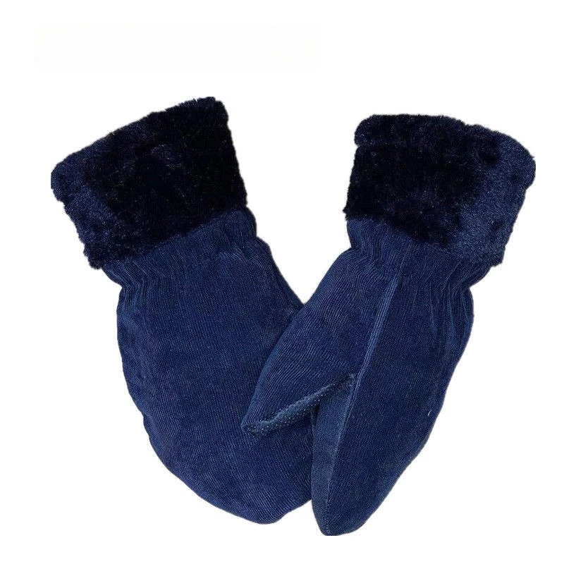 قفازات رجالية دافئة 40 قطنية لليد تحت الصفر محشوة من القطن مقاومة للبرد قفازات رجالية بمفصل أصابع الجيش الأخضر قفازات عتيقة