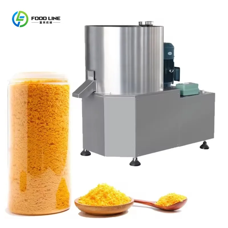 Automatic Panko Bread Crumbs Extruder Production Line with Mixer and Pasteurizer Grain Products Equipment Custom