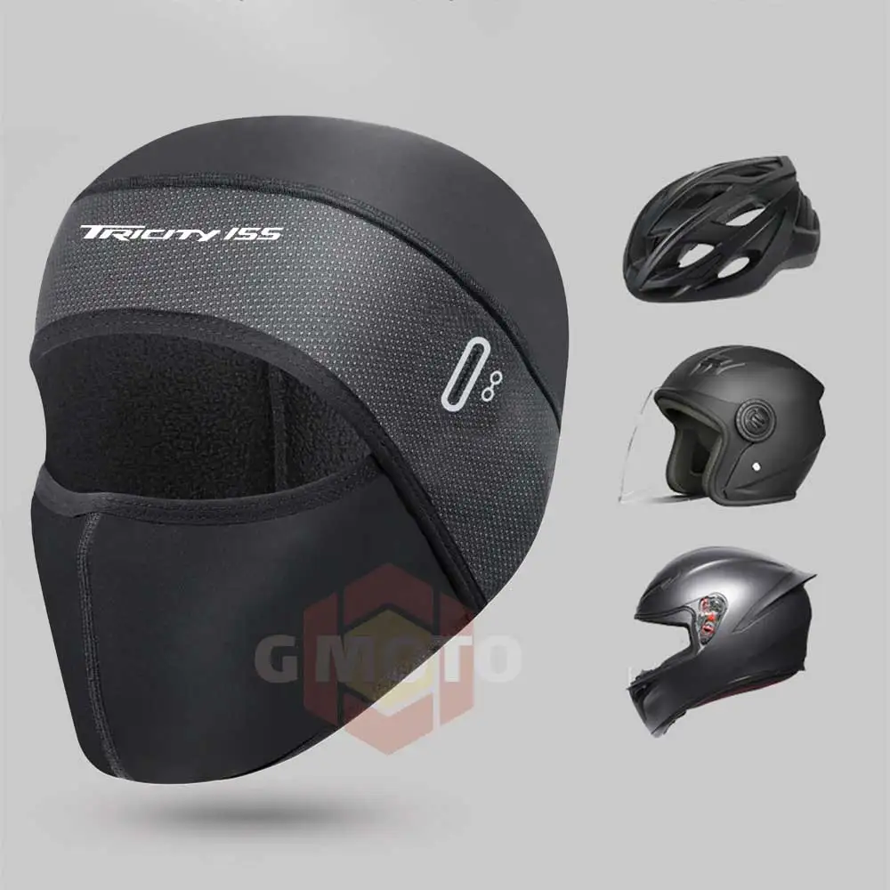 Gorro con calavera para casco con agujeros para gafas, gorro térmico de ciclismo de invierno para hombres y mujeres, gorro de ciclismo para yamaha TRICITY155