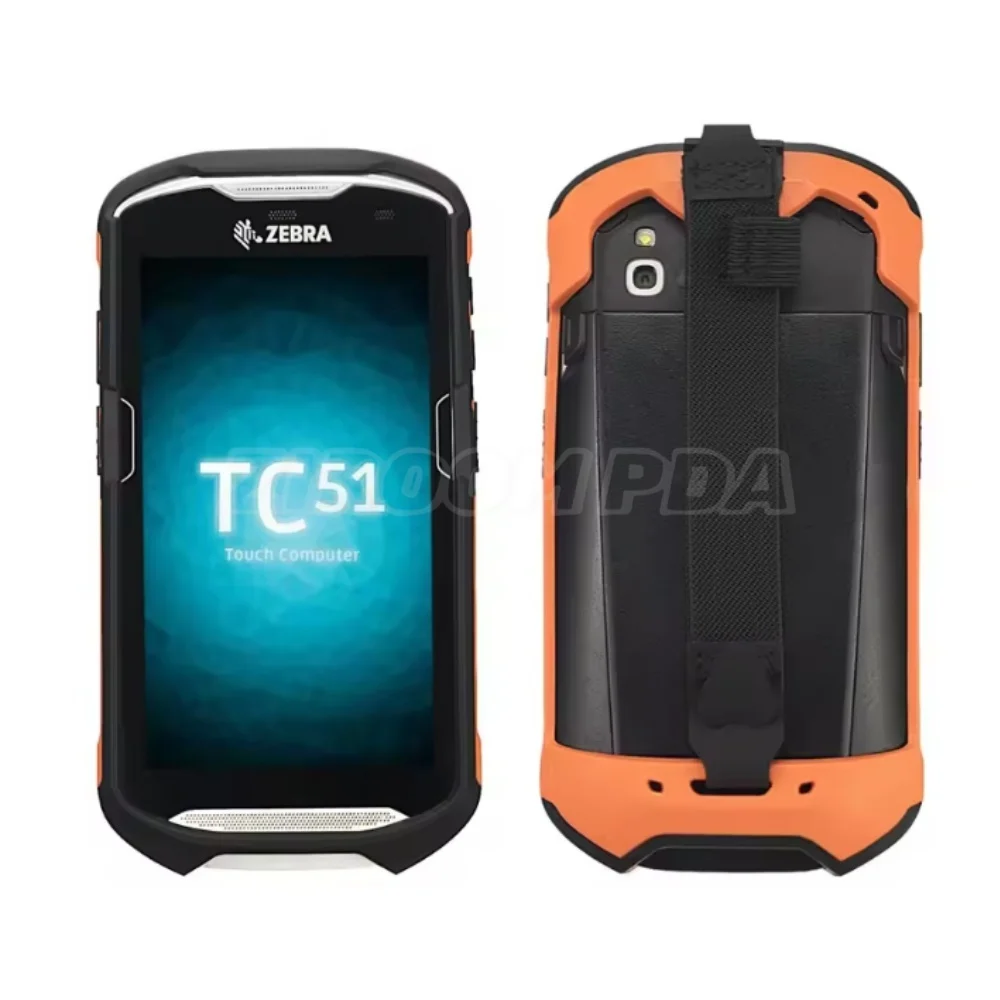 Orange Exoskeleton Rugged Boot with Hand Strap for Zebra TC51 TC52 TC56 TC57 TC52x TC57x