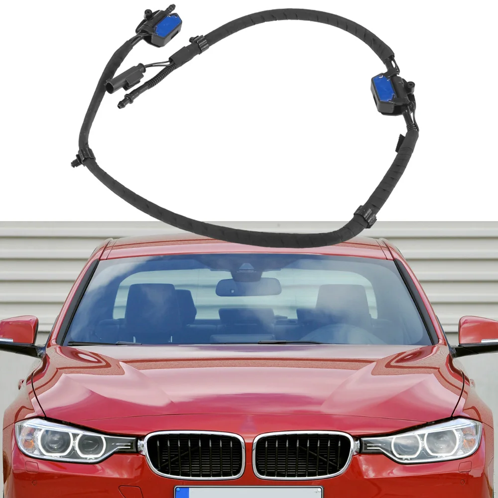

Front Windshield Windscreen Washer Nozzle Jet Line With Hose For BMW 3 Series 328i Sedan Heat 2012-2016 61664849411 61667276500