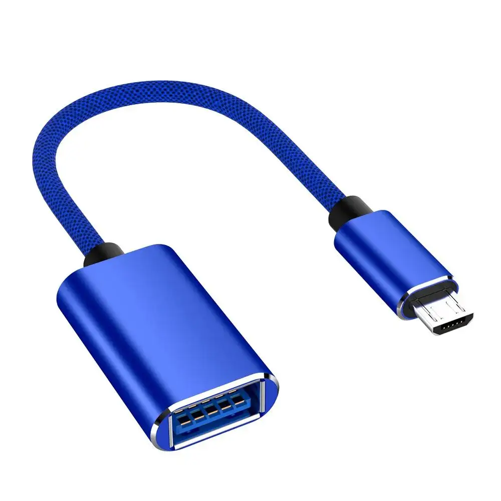 Kabel konverter USB 3.0 perempuan ke laki-laki, konverter kabel OTG Android untuk Samsung Huawei, Mouse disk U, kabel OTG mikro USB logam