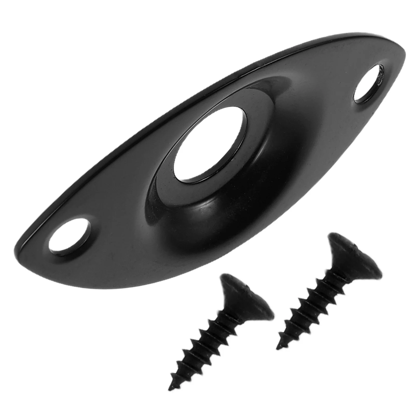 

1 Set Of Electric Guitar Socket Plate Metal Replacement Jack Plate For Output Input Protection Durable Creative Design Guitar