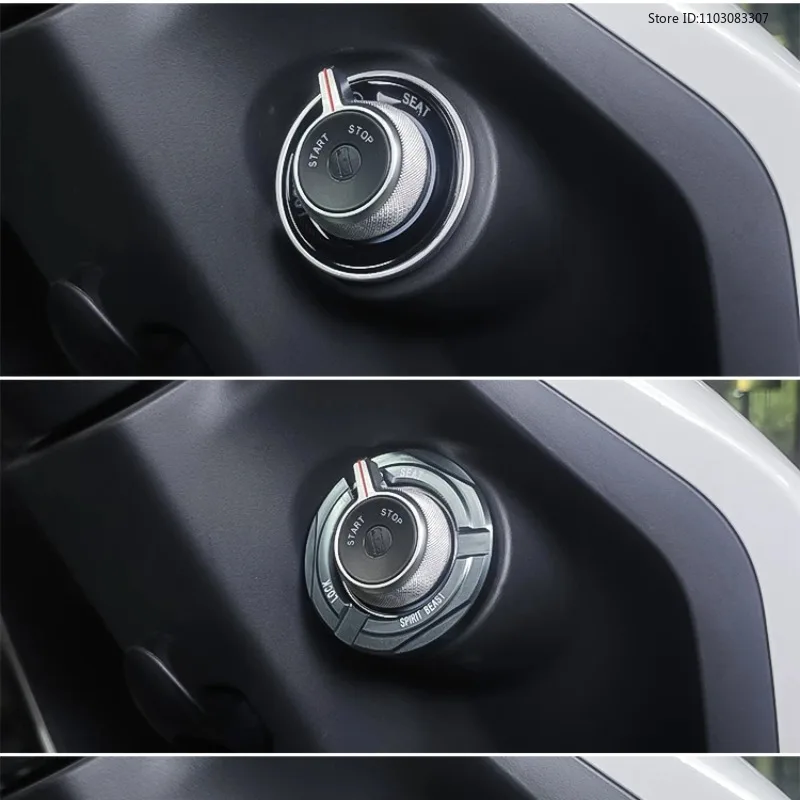 Spirit Beast Electric Vehicle Electric Switch Lock Cover Keyhole Ring Decorative Lock Ring Protective Cover for ZEEHO AE2 2024