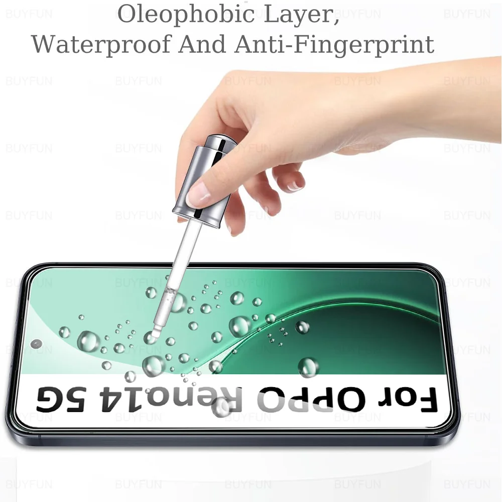 2 قطعة ل ممن لهم Reno14 FS 5G الأصلي غطاء من الزجاج المقسى رينو 14 F Reno14FS Reno14F 14F 14FS OPPOReno14 حامي الشاشة العالمية #4