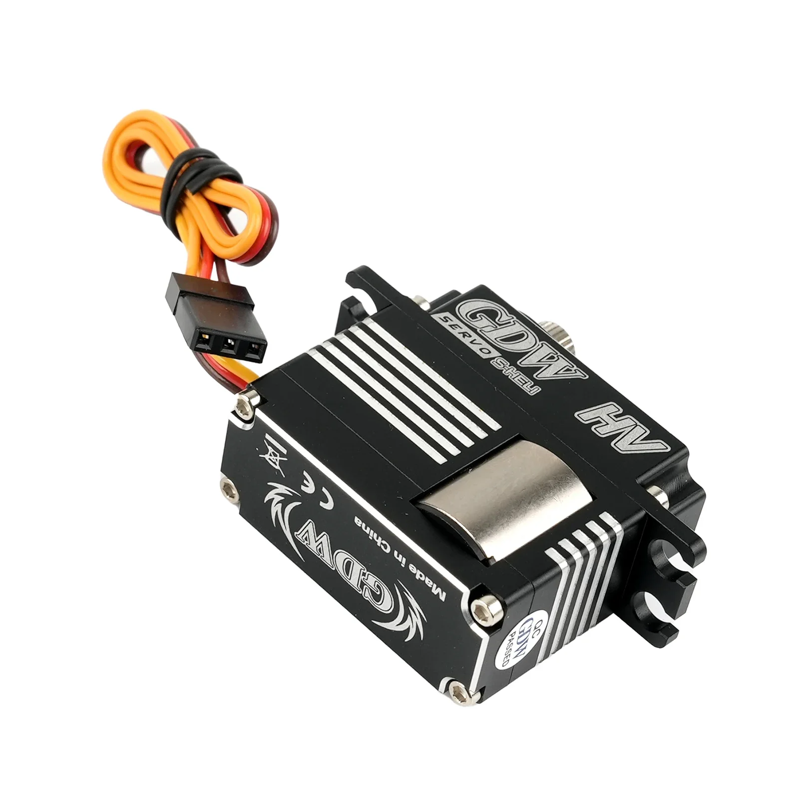 GDW 4.8-8.4V DS590MG 12kg Coreless Motor Full Metal HV Digital Servo Steel Gear for 450-500 70E Helicopter Fixed-wing Robot Toys