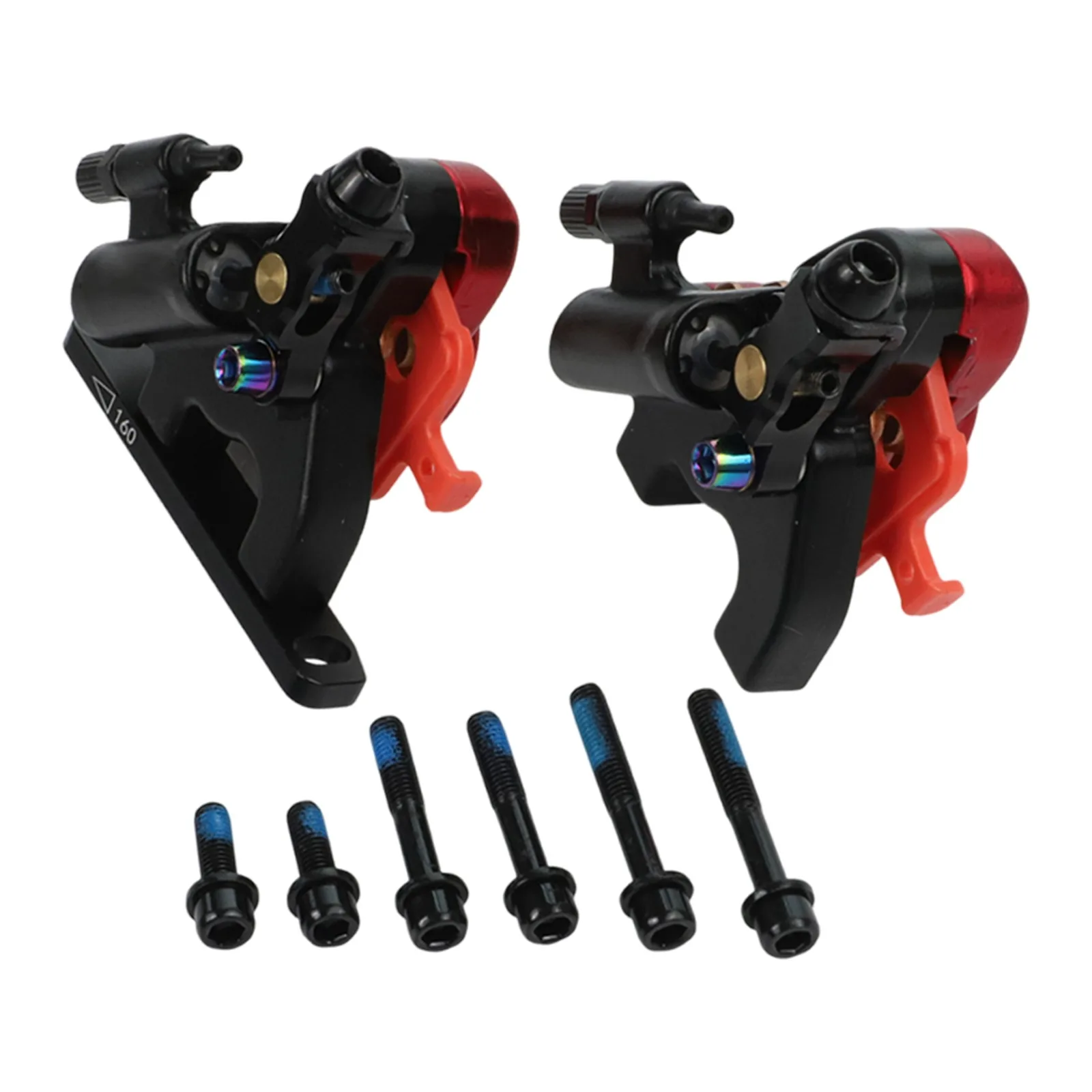 

Road Bike Mechanical Line Pulling Hydraulic Disc Brake Flat Mount Caliper Aluminum Alloy Cycling Brake Calipers Bikes Parts