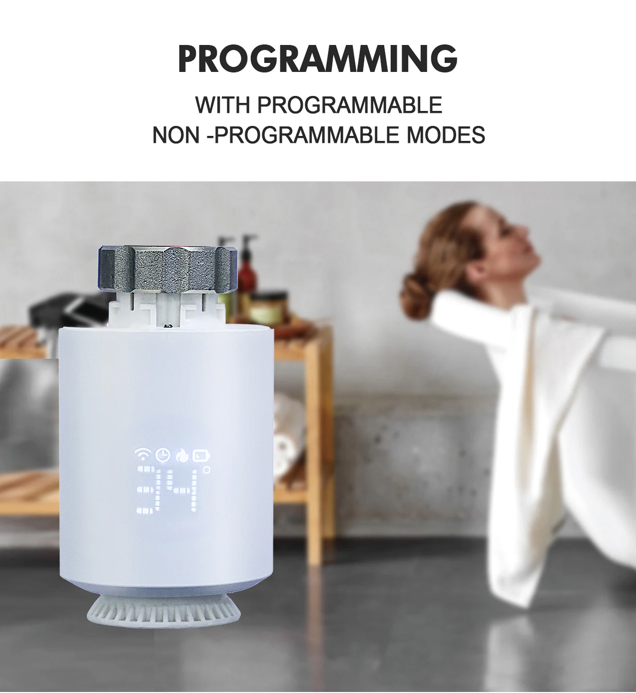 Controlador de temperatura programable Tuya Zigbee, válvula termostática, controlador de calefacción de temperatura, compatible con Alexa y Google Home