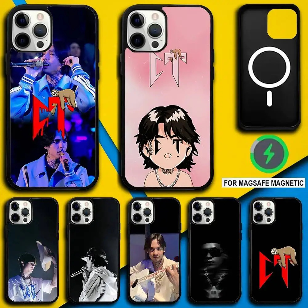 

N-Natanael Cano Rapper CT Phone Case For iPhone 16,15,14,13,12,11,Pro,Max,Plus,Mini,SE4,E Magnetic Magsafe Wireless Charging