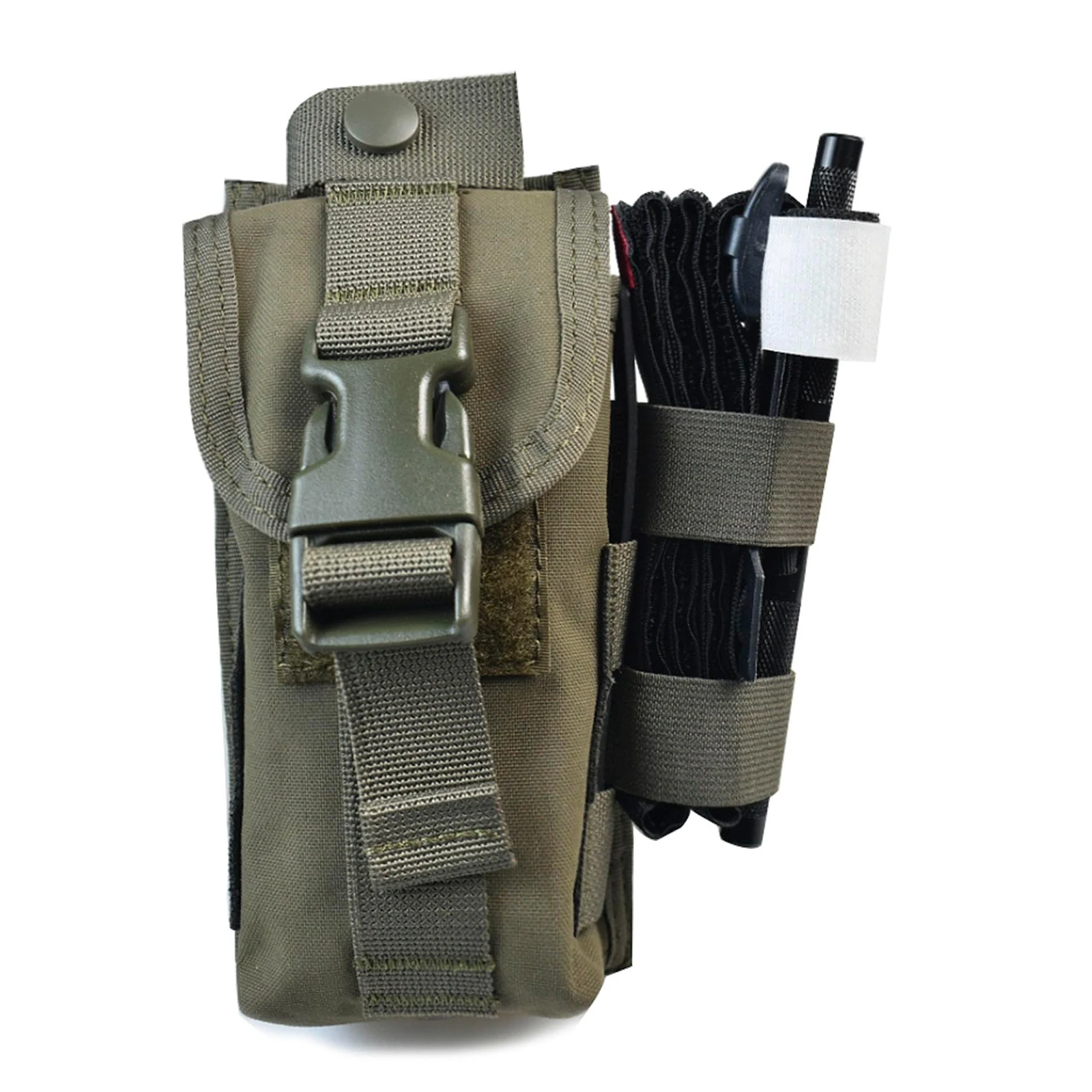 

IFAK MOLLE Pouch, Trauma Shears Tourniquet Holder, Tactical First Aid Bag Medical Admin Pouch with Tourniquet for Outdoor Hiking