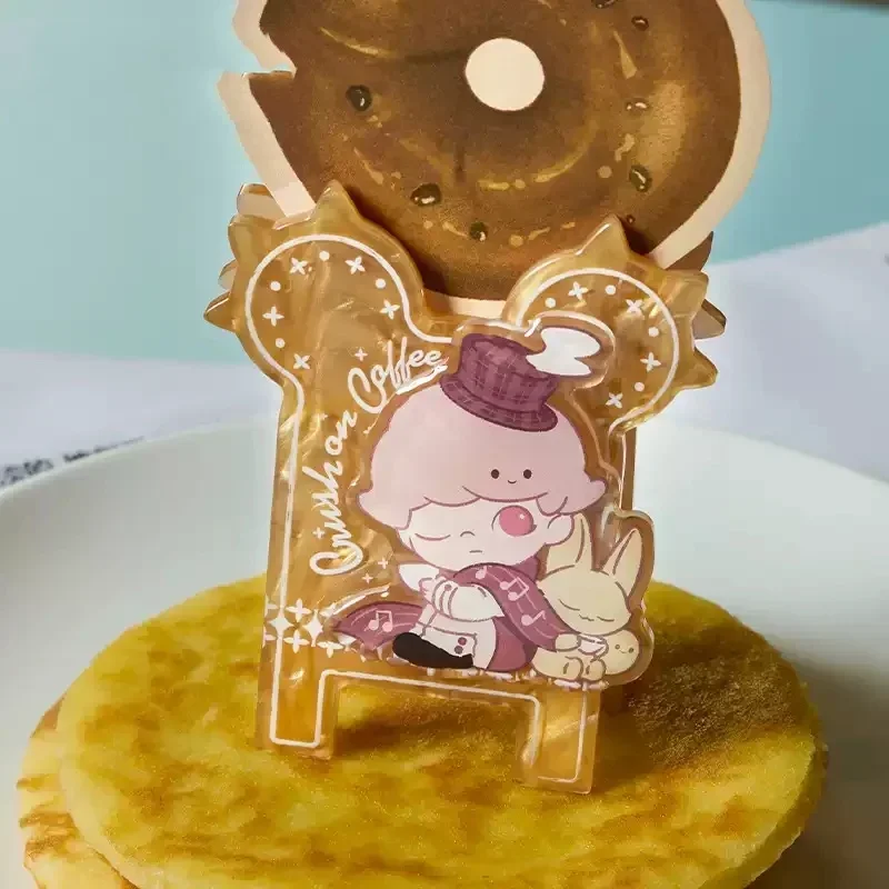 

POP MART DIMOO CRUSH ON COFFEE Серия Магниты на холодильник Зажим Слепая коробка Угадай Сумка Украшение рабочего стола Милая модель Подарок Девушка Игрушки Аниме