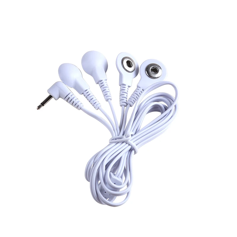 2.5mm Electrode Cable 2/4 Pin Connectors TENS Electrotherapy Lead Wires for Acupuncture Muscle Stimulator Therapy Massager