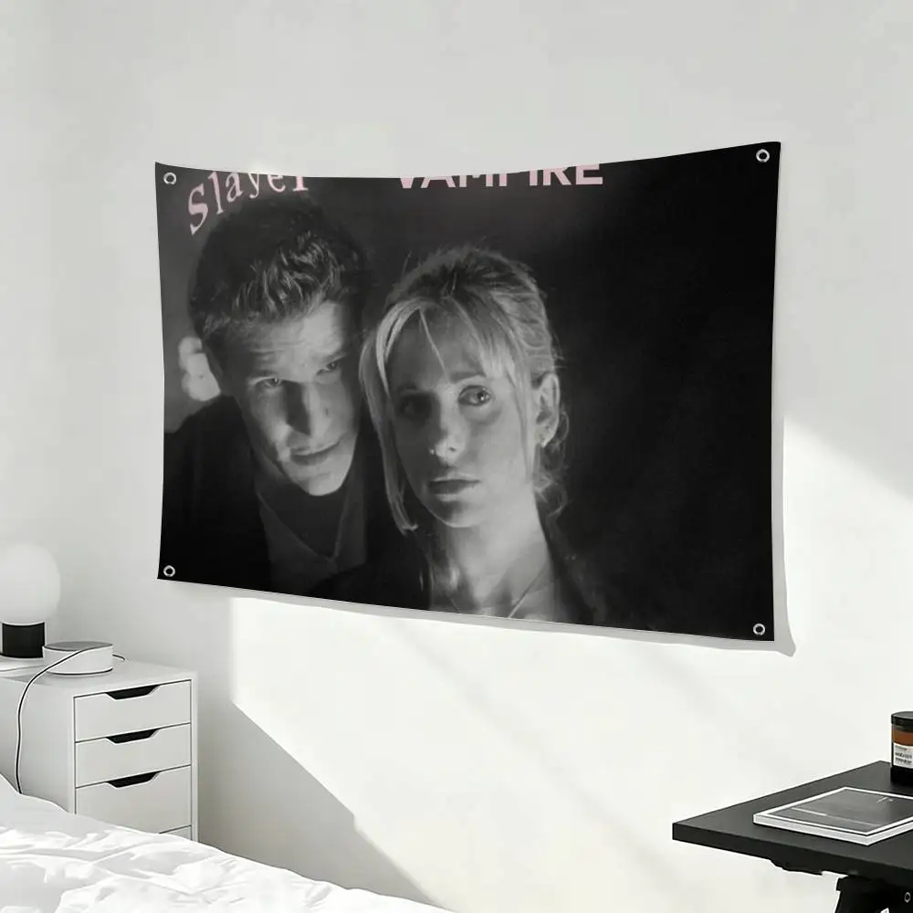 B-Buffy The Vampire Slayer  Flags for Bedrooms Home Decor Items Outdoor Decors Garage Decoration Flaga