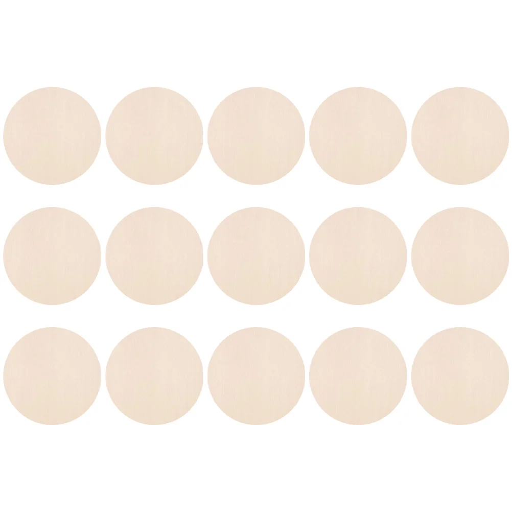 15 قطعة شرائح خشبية مستديرة لم تنته الحور الطبيعي لتقوم بها بنفسك الحرفية ديكور للرسم مشاريع الزفاف المنزل أقراص القواطع الفارغة #2