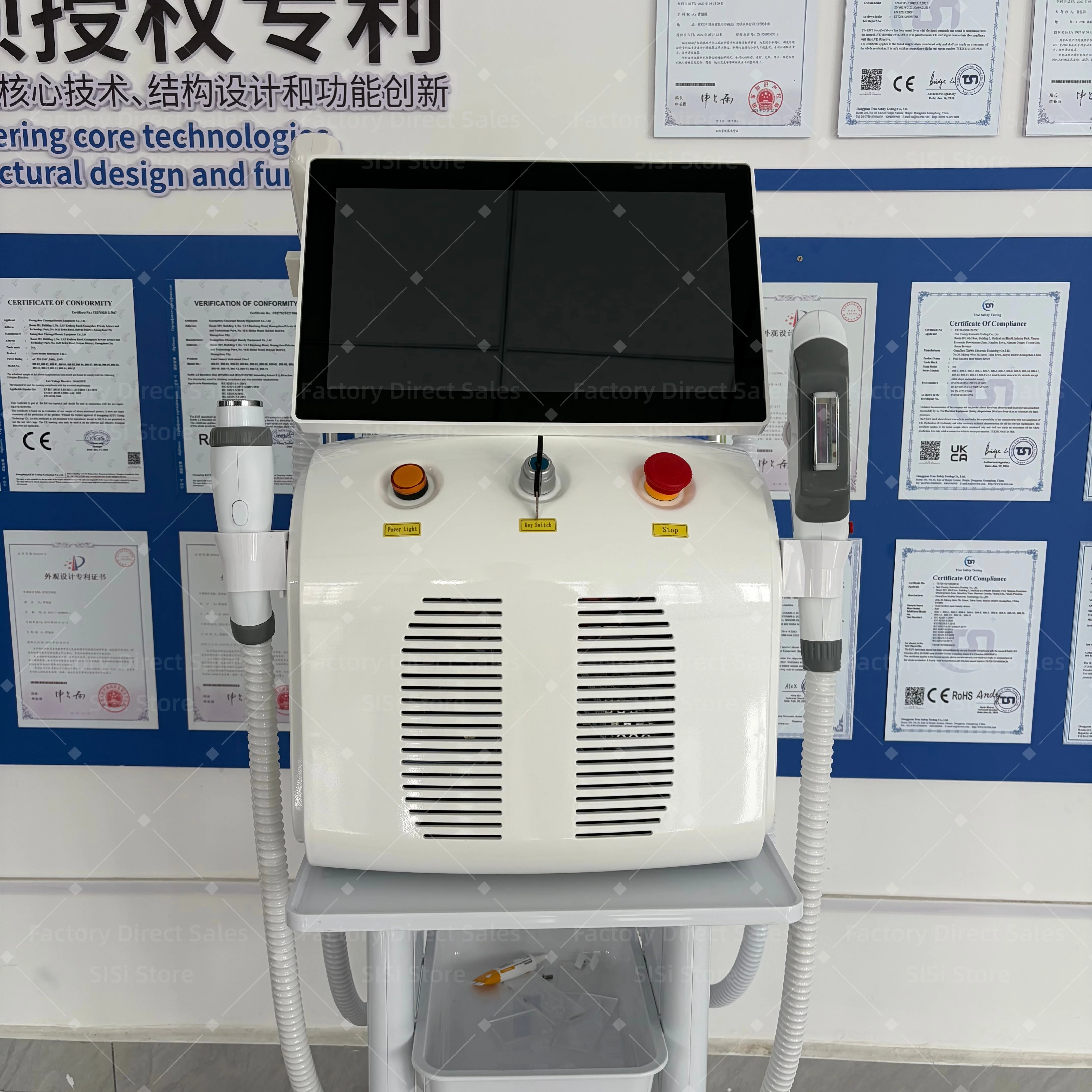 4-IN-1 High Power Lase Diode Hair Removal Machine 755/808/1064/940nm Ice Titanium Beauty Body Hair