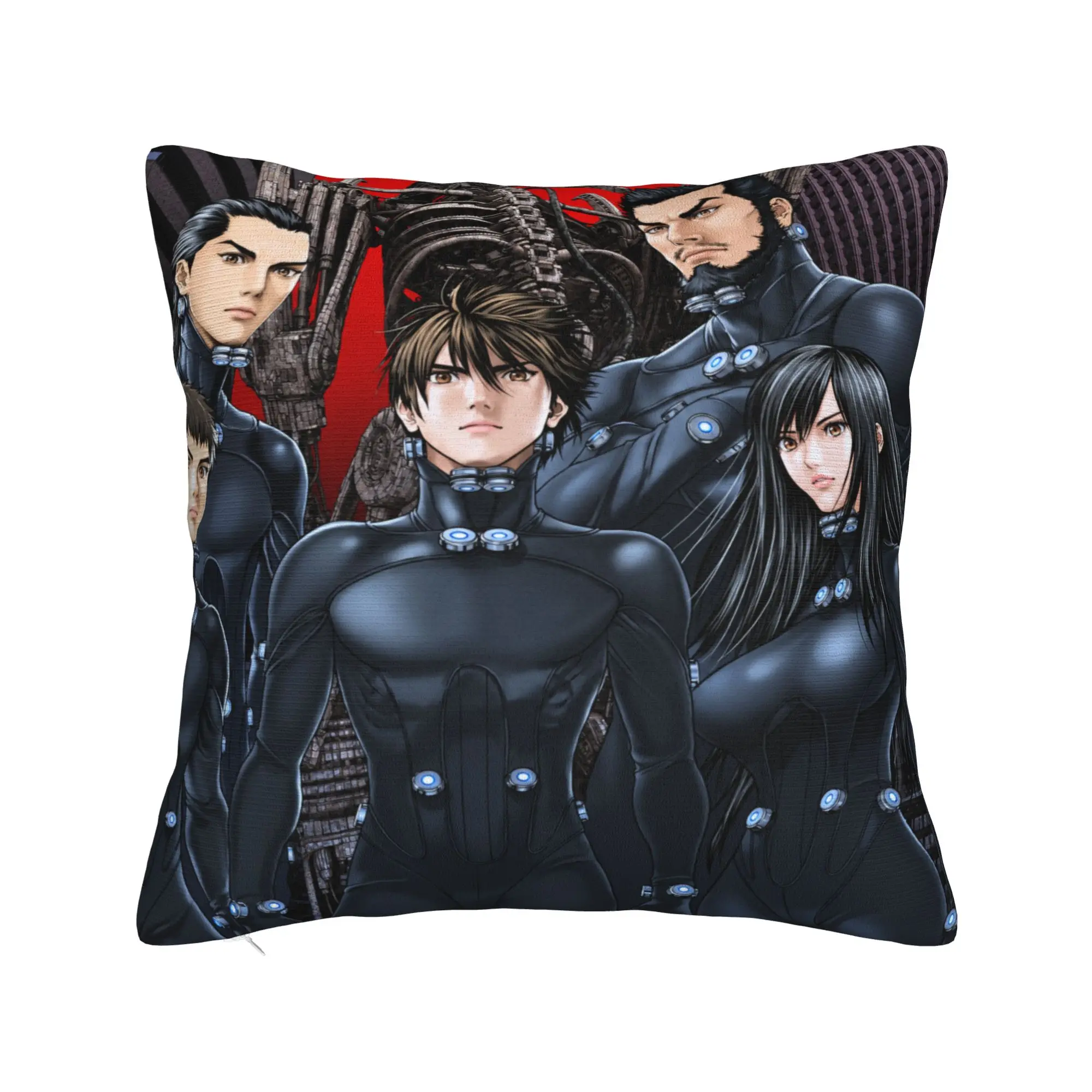 Pillow Case Japanese Anime Gantz Soft  Pillow Cover For Sofa Bedroom Home Decor Vintage Pillowcases