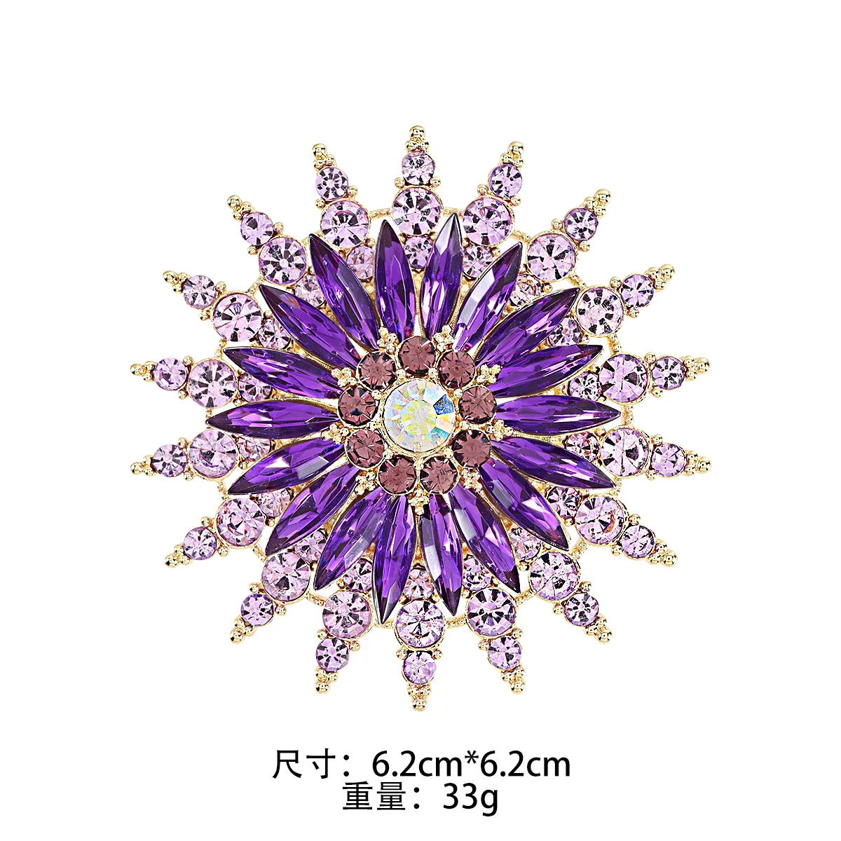 WEIMANJINGDIAN Brand New Arrival Assorted Styles Vintage Crystal Rhinestones Decor Brooch Pins