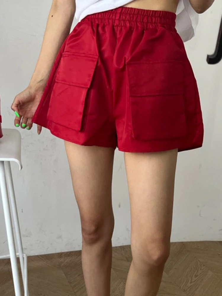 กางเกงลำลองผู้หญิงทรงหลวม ฤดูร้อน 2024 รุ่นใหม่ เอวยางยืด ขากว้าง ทรงหลวม สไตล์เกาหลี ใส่ได้หลายโอกาส เหมาะกับการเดินทาง