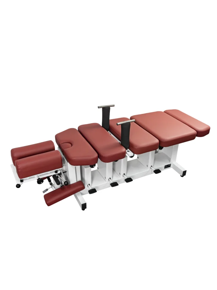 5 sections: traction foot pedal, Tuton, press, chiropractic bed, physiotherapy bed, massage tools, orthopedic bed, reduction