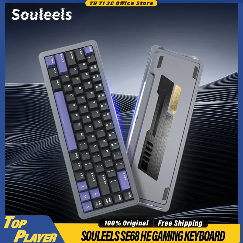 

Souleels se68 HE Gaming Keyboard Hall Effect Switch 0.001MM RT Dynamic RGB SOCD MT TGL DKS 8kHz Polling Rate Low Latency FPS