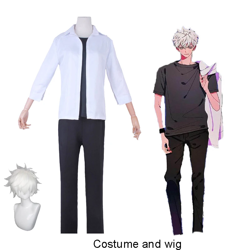 Anime Link Click Lu Guang Lucas Charles Cheng Xiaoshi Cosplay Costume Wig Halloween Comic Con Cosplay Outfit Mens Women Suit