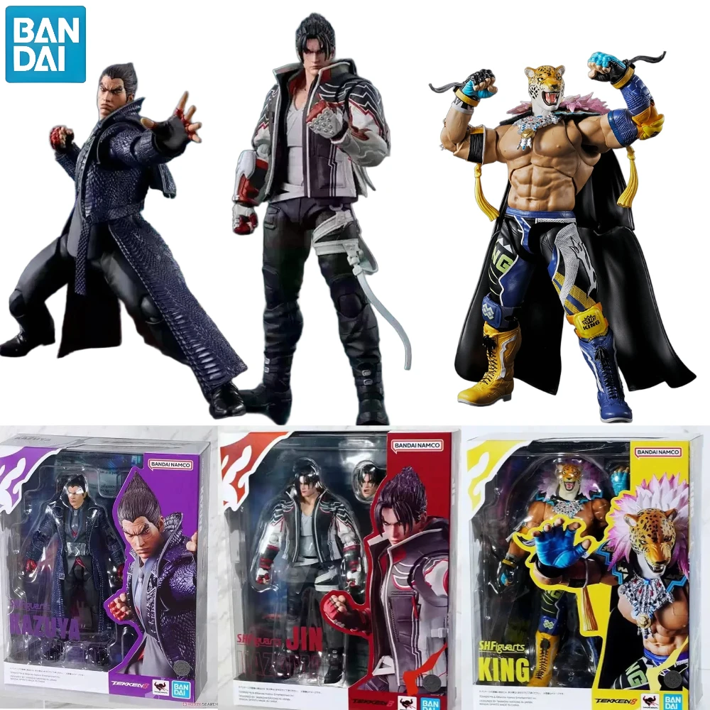 

In Stock Bandai S.H.Figuarts TEKKEN 8 KING Armor King Kazuya Mishima Jin Kazama Articulated Action Figure Anime Figures