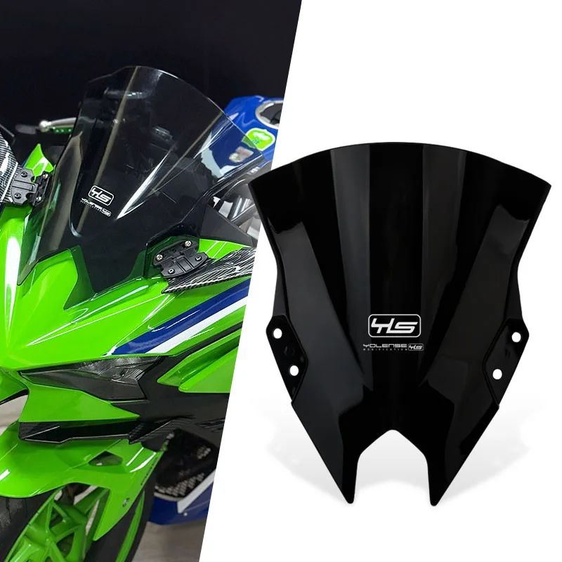 

Motorcycle Accessories Windshield Fairing Windscreen Baffle Wind Deflectors For NINJA500 For NINJA 500 SE 2024 2025