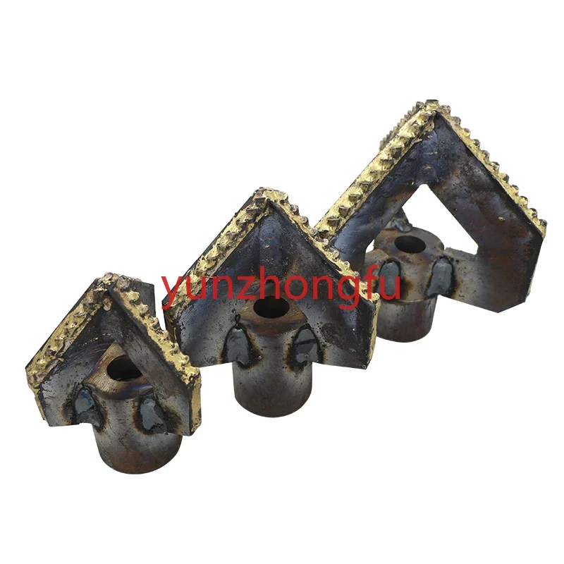 Arc Angle Hole Drilling Mud Piling Well   Tri-Leaf Alloy Drill Bit Big Octagonal Middle