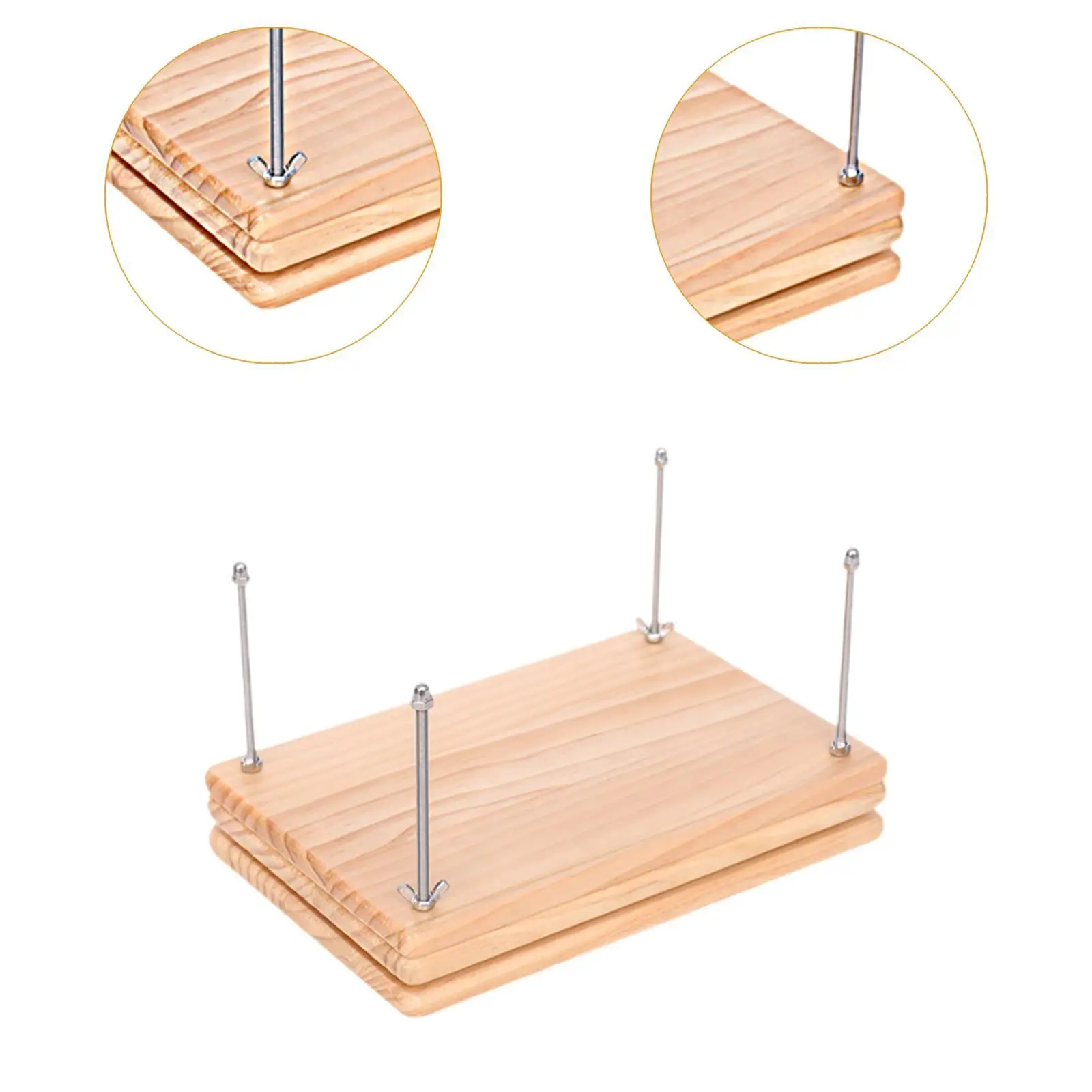 Wooden Book Press Flat Paper Press Machine for Tags Cardboard Greeting Cards