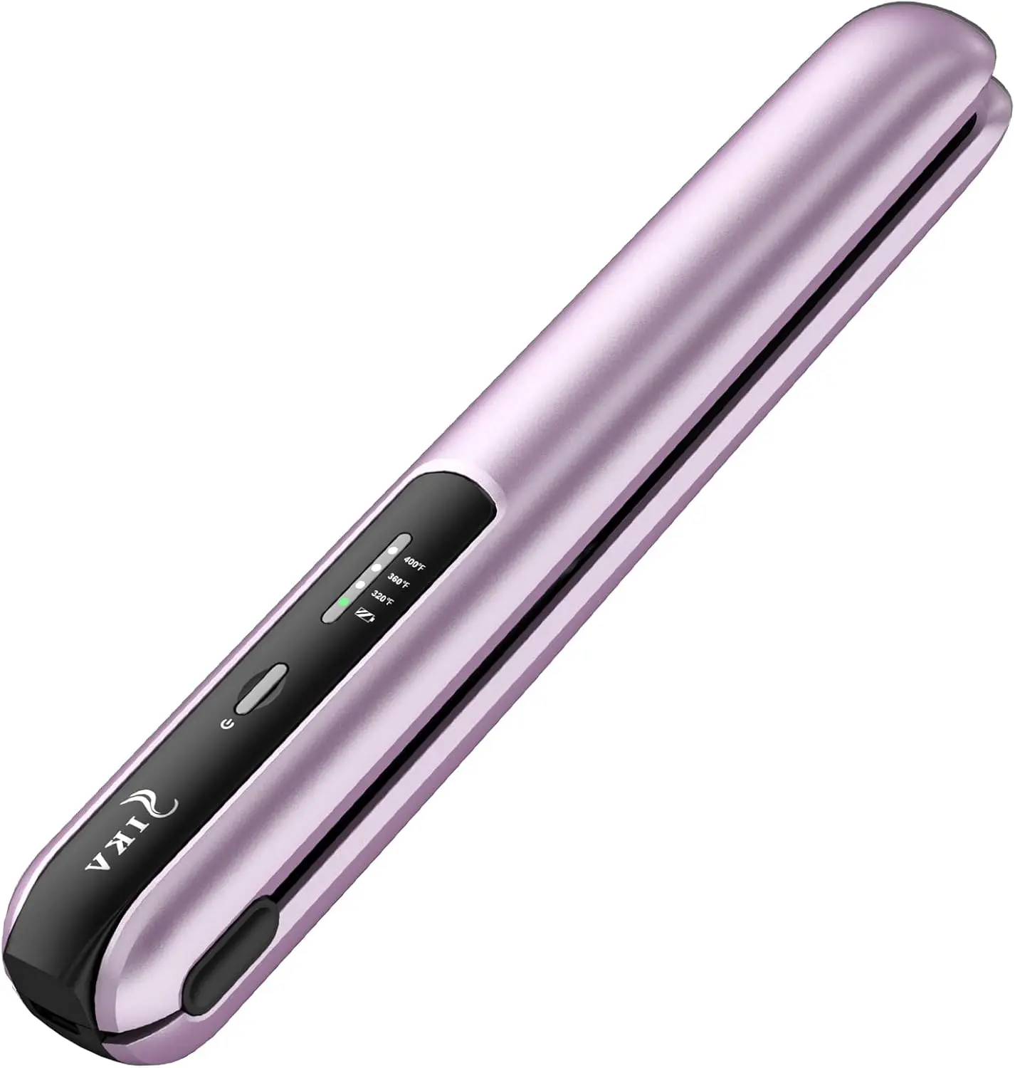 

2-in-1 Cordless Hair Straightener and Curler, Portable Mini Flat Iron with Rechargeable, Wireless Curling Iron for Travel,Purple