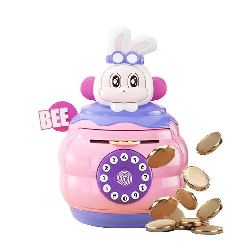 

Money Saving Box Multipurpose Large Capacit Money Bank Shatterproof Lightweight Coin Bank Portable Money Box With Password For